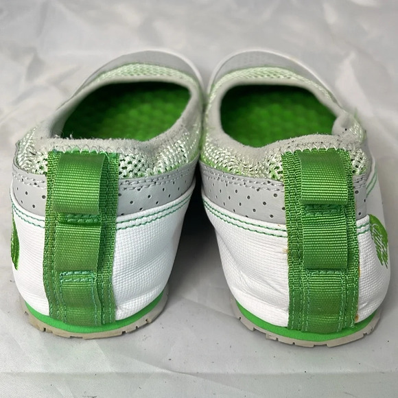 THE NORTH FACE Base Camp Ballet Flats Lime Green Grey White Mesh Perforated 10 - Picture 13 of 14